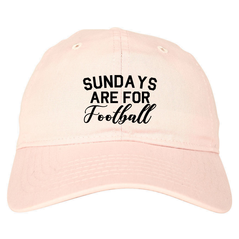 Sundays Are For Football Sports Pink Dad Hat