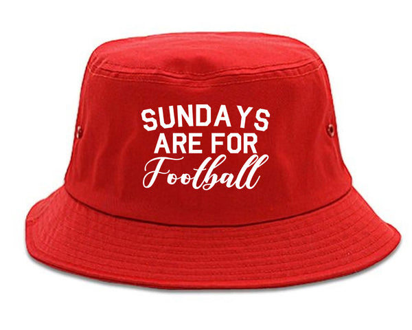 Sundays Are For Football Sports Red Bucket Hat