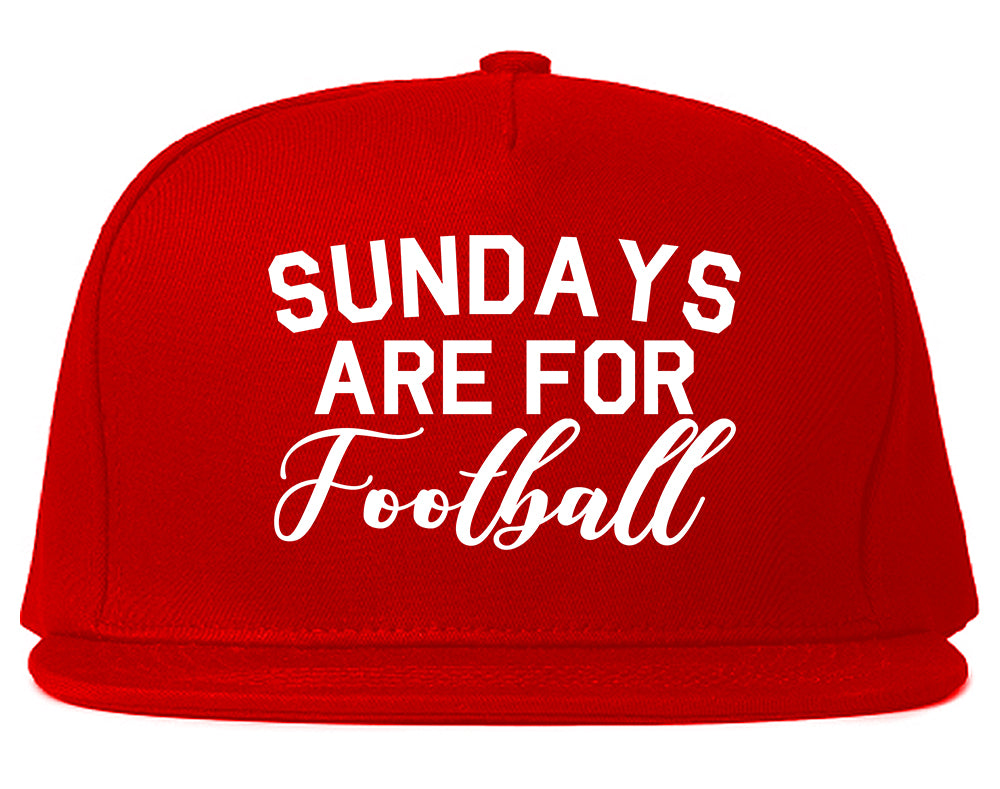 Sundays Are For Football Sports Red Snapback Hat