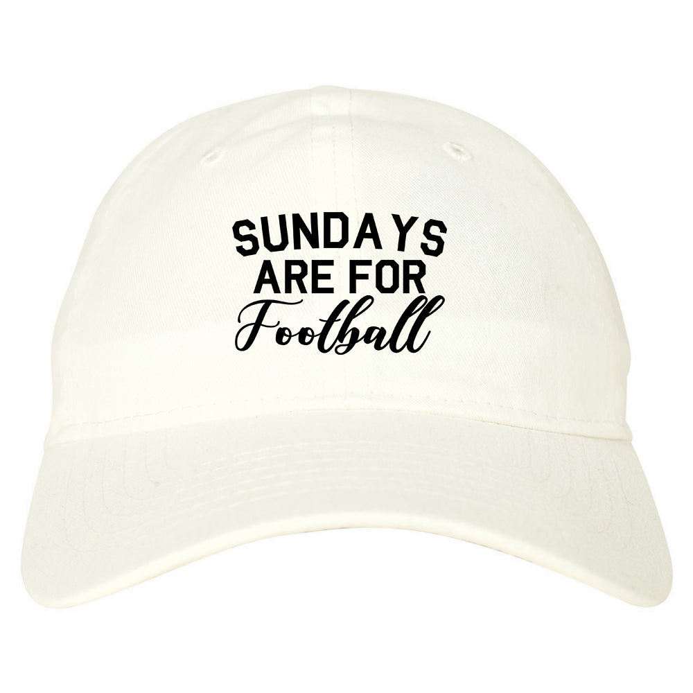 Sundays Are For Football Sports White Dad Hat
