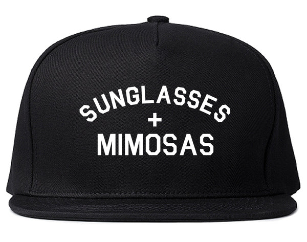 Sunglasses And Mimosas Vacay Black Snapback Hat