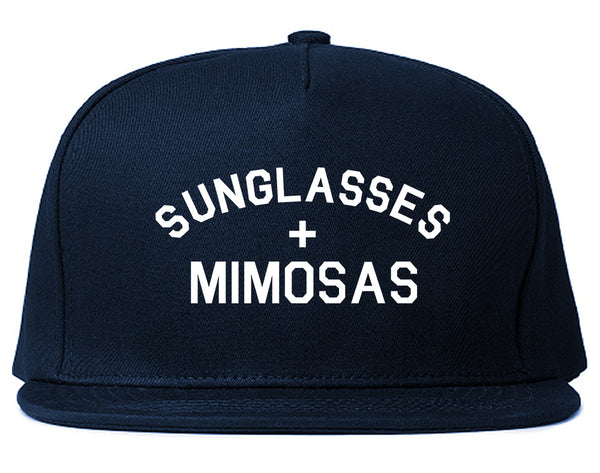 Sunglasses And Mimosas Vacay Blue Snapback Hat