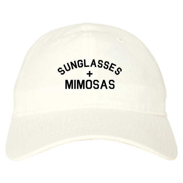 Sunglasses And Mimosas Vacay white dad hat