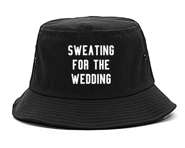 Sweating For The Weddding Bride black Bucket Hat
