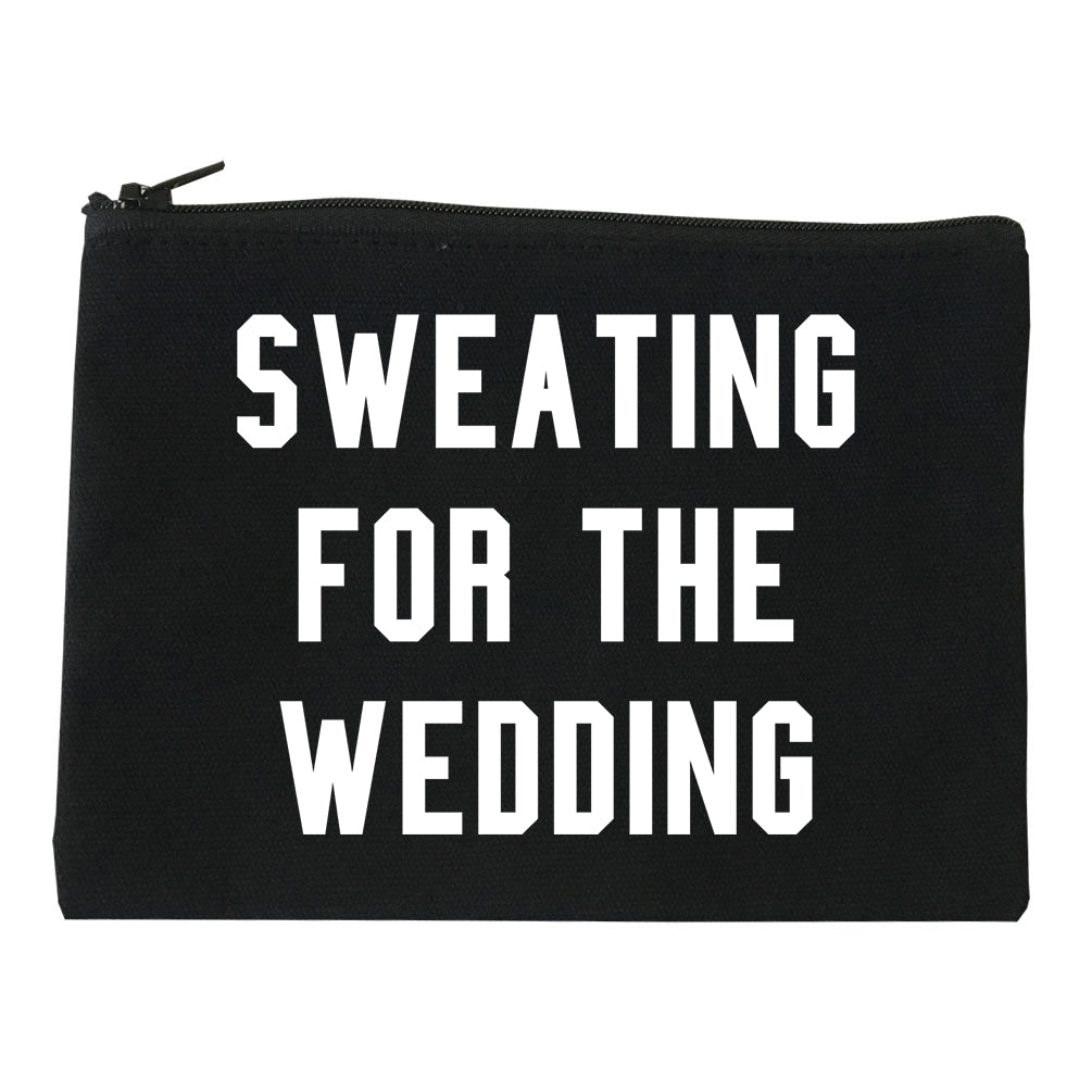 Sweating For The Weddding Bride black Makeup Bag