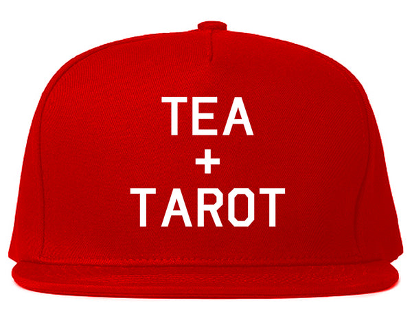 Tea And Tarot Cards Red Snapback Hat