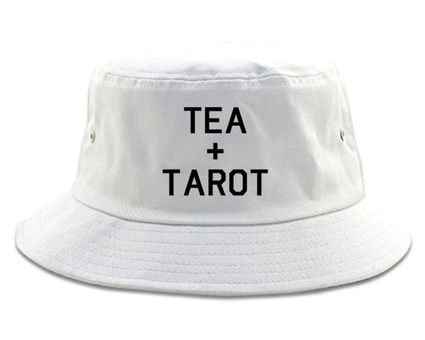 Tea And Tarot Cards white Bucket Hat
