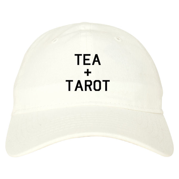 Tea And Tarot Cards white dad hat