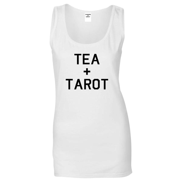 Tea And Tarot Cards White Womens Tank Top