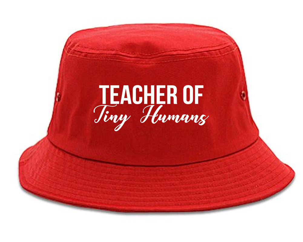 Teacher Of Tiny Humans Red Bucket Hat