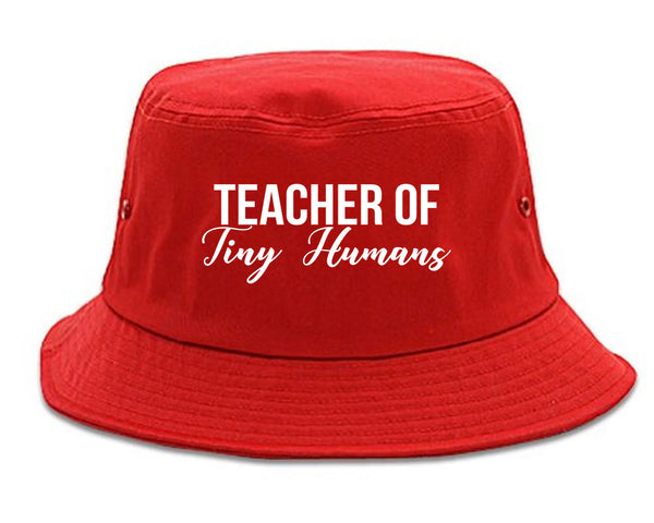 Teacher Of Tiny Humans Red Bucket Hat