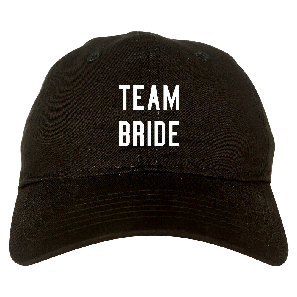 Team Bride Wedding Bachelorette black dad hat