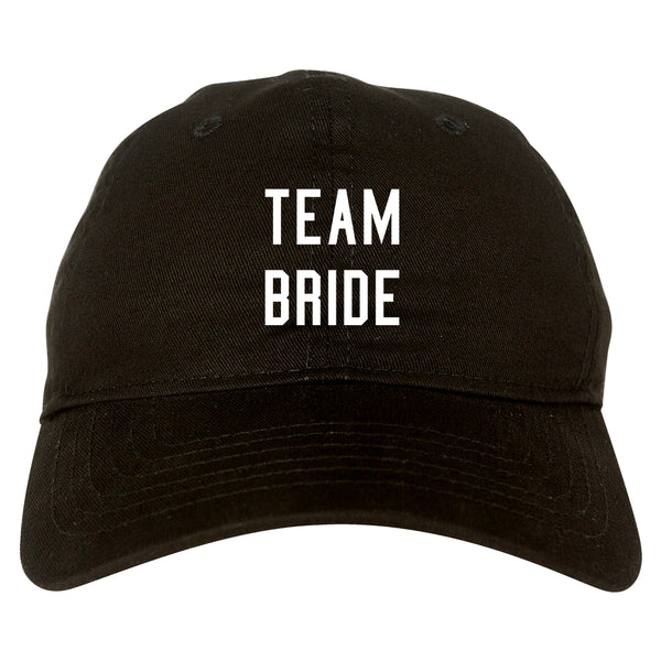 Team Bride Wedding Bachelorette black dad hat