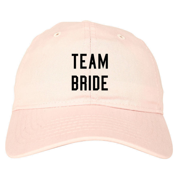 Team Bride Wedding Bachelorette pink dad hat