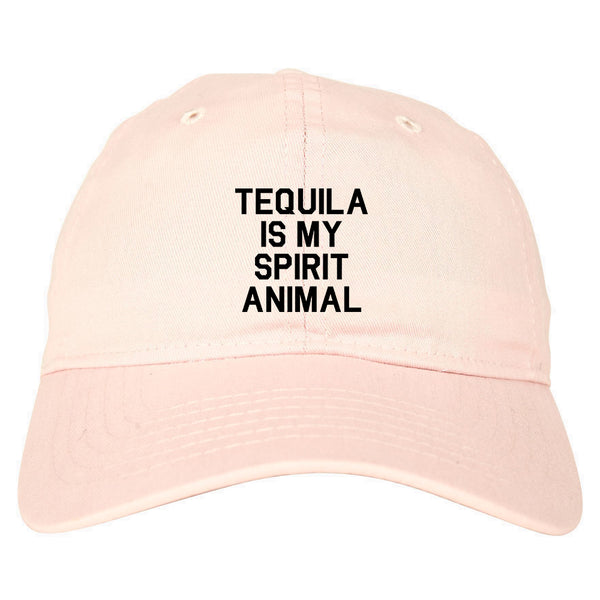 Tequila Is My Spirit Animal Pink Dad Hat