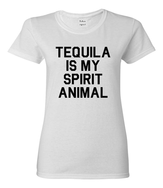 Tequila Is My Spirit Animal White T-Shirt