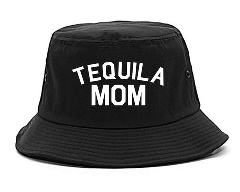 Tequila Mom Funny black Bucket Hat