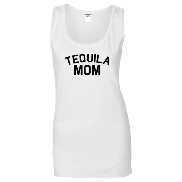 Tequila Mom Funny White Womens Tank Top