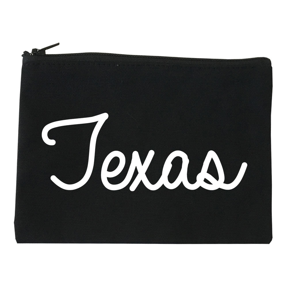 Texas TX Script Chest black Makeup Bag