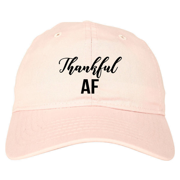 Thankful AF Thanksgiving Pink Dad Hat