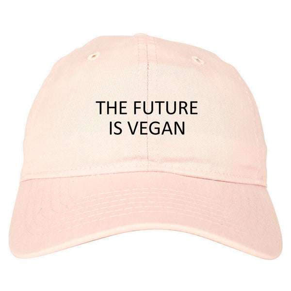 The Future Is Vegan pink dad hat