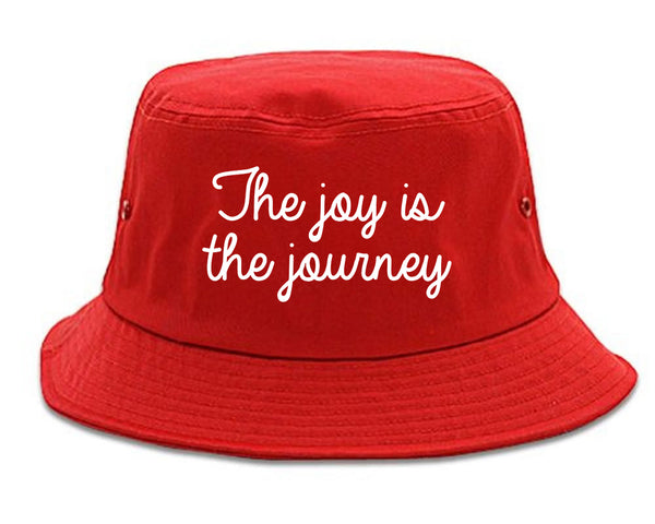 The Joy Is The Journey Red Bucket Hat