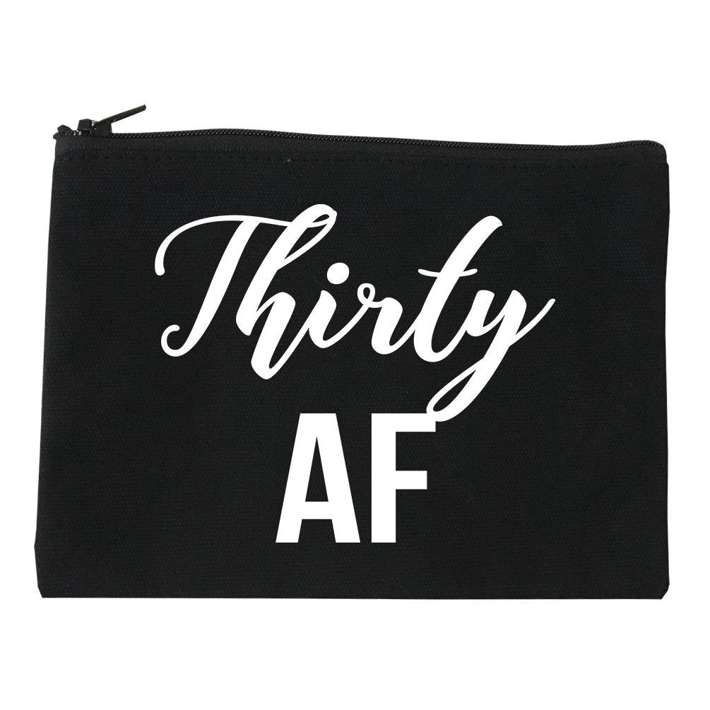 Thirty AF Birthday Black Makeup Bag