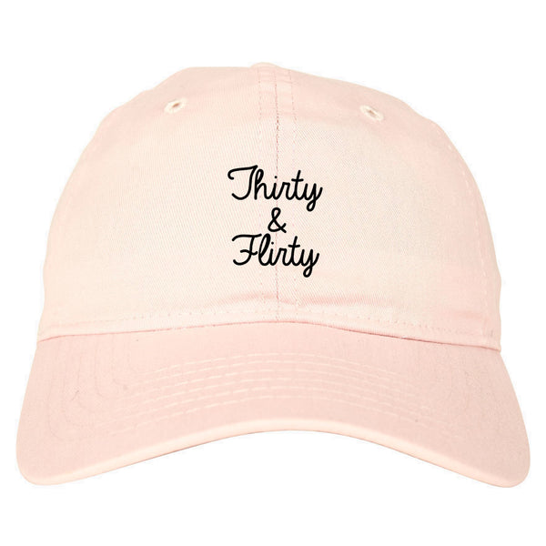 Thirty And Flirty 30th Birthday Party Dad Hat Pink