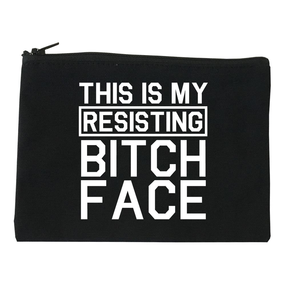 This Is My Resisting Bitch Face Feminism Black Makeup Bag