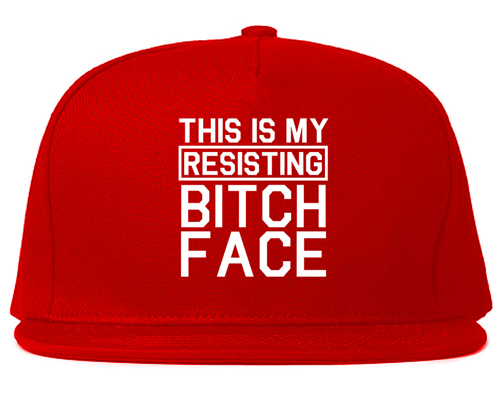 This Is My Resisting Bitch Face Feminism Red Snapback Hat