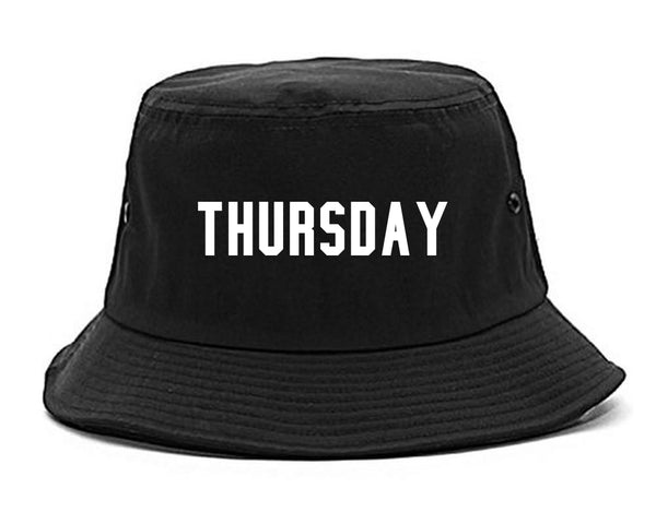 Thursday Days Of The Week black Bucket Hat