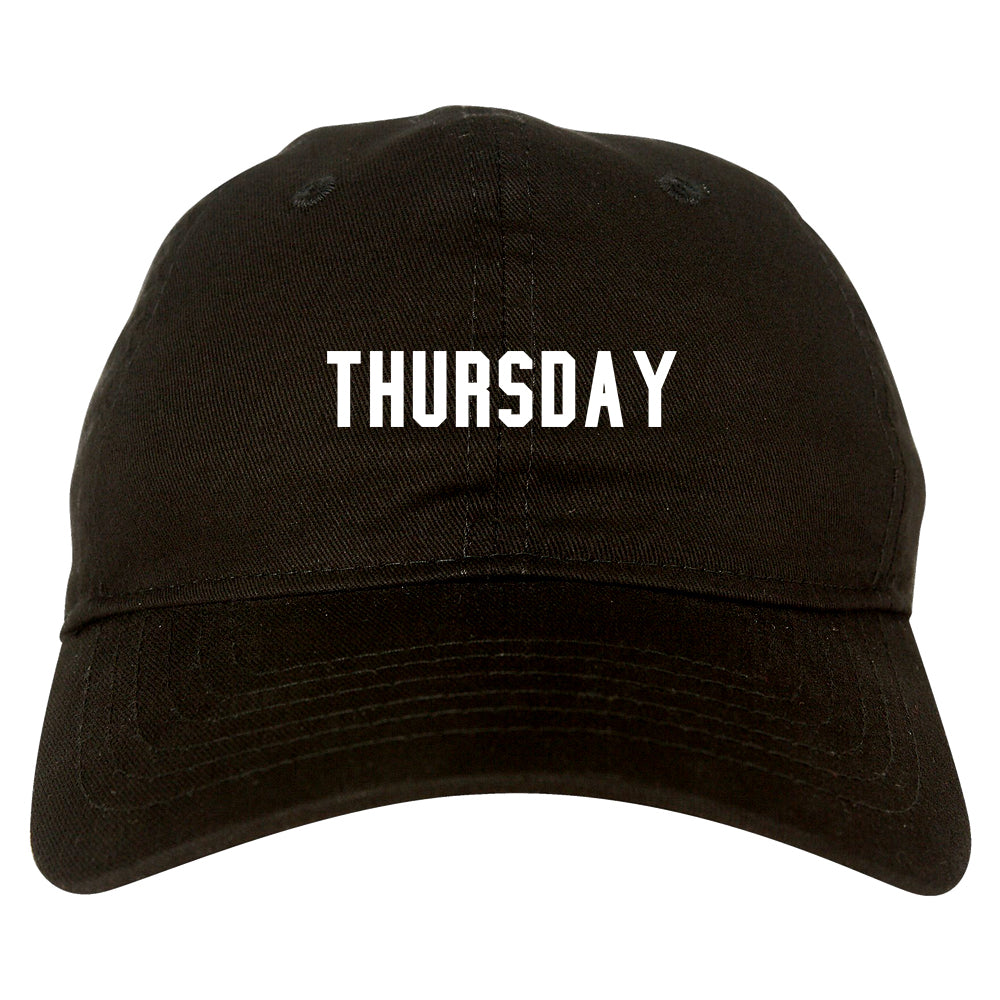 Thursday Days Of The Week black dad hat