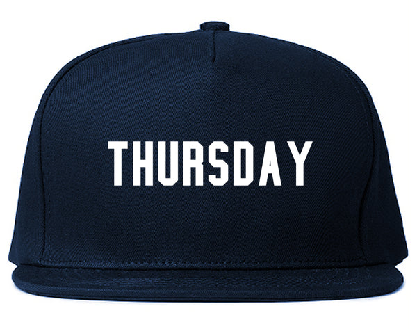 Thursday Days Of The Week Blue Snapback Hat
