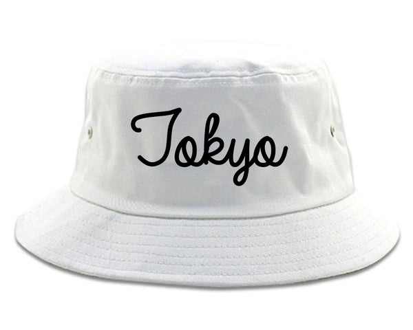 Tokyo Japan Script Chest white Bucket Hat