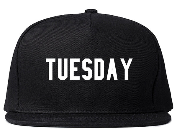 Tuesday Days Of The Week Black Snapback Hat