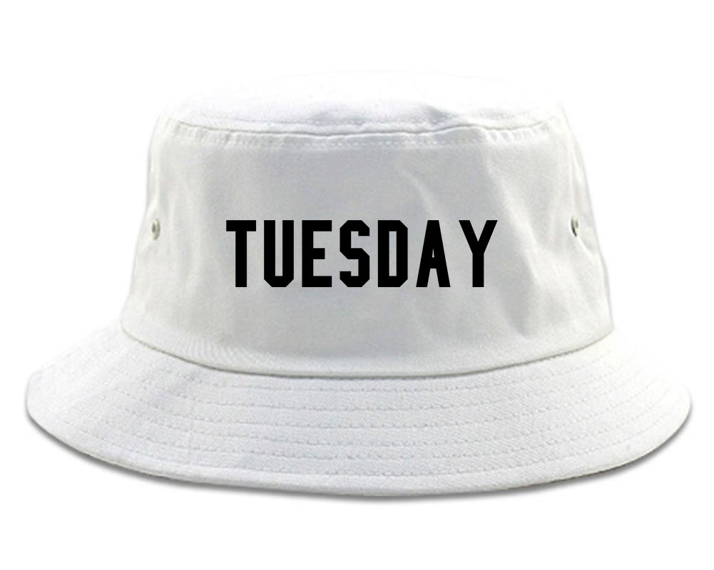 Tuesday Days Of The Week white Bucket Hat