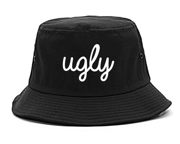 Ugly Funny Cute Chest black Bucket Hat