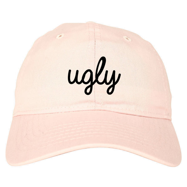 Ugly Funny Cute Chest pink dad hat