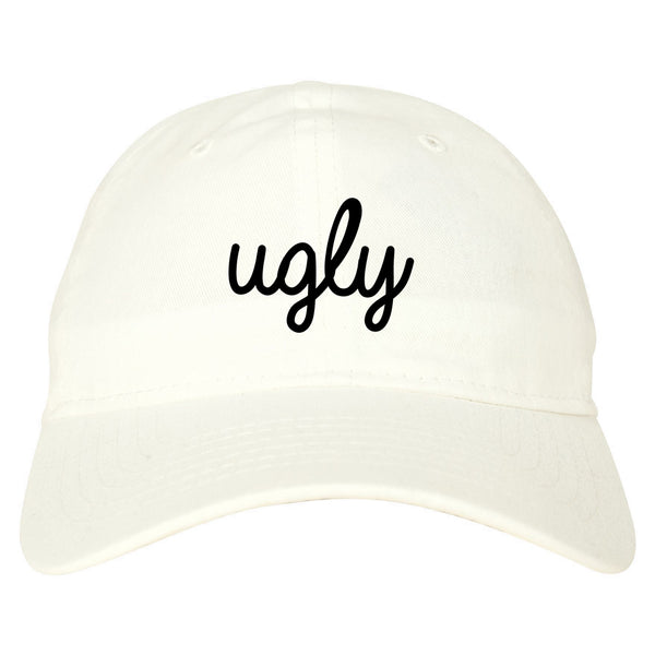 Ugly Funny Cute Chest white dad hat