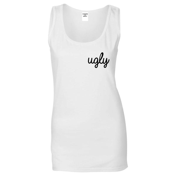 Ugly Funny Cute Chest White Womens Tank Top