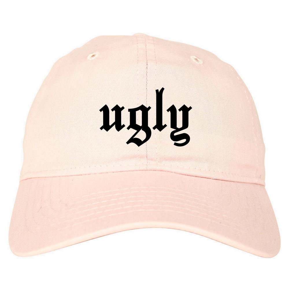 Ugly Olde English Chest pink dad hat