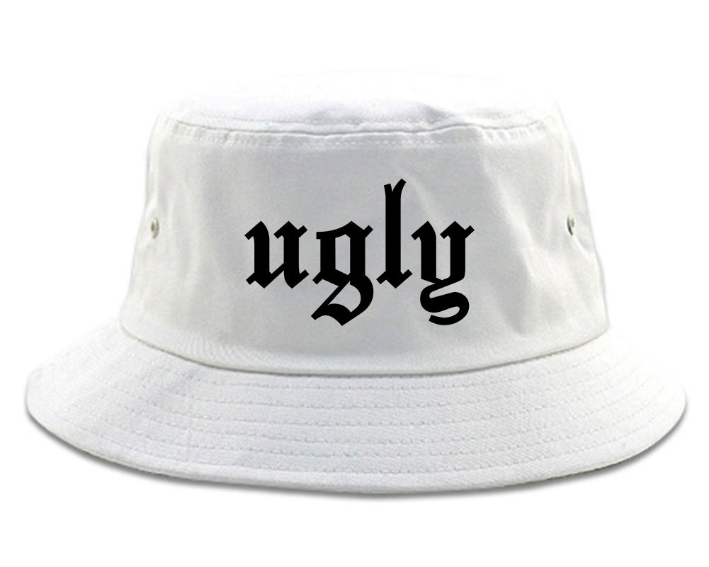 Ugly Olde English Chest white Bucket Hat