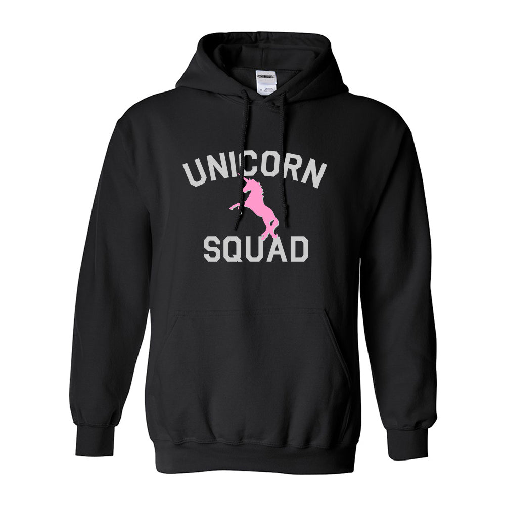 Unicorn Squad Funny Black Womens Pullover Hoodie