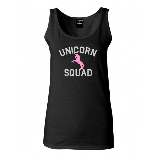 Unicorn Squad Funny Black Womens Tank Top