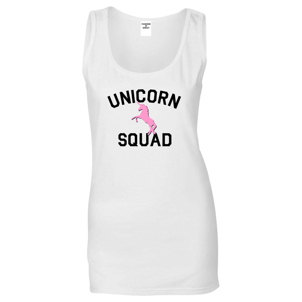 Unicorn Squad Funny White Womens Tank Top