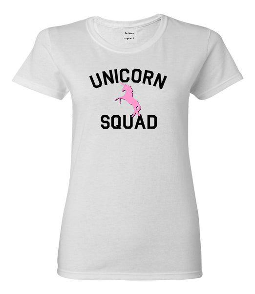 Unicorn Squad Funny White Womens T-Shirt
