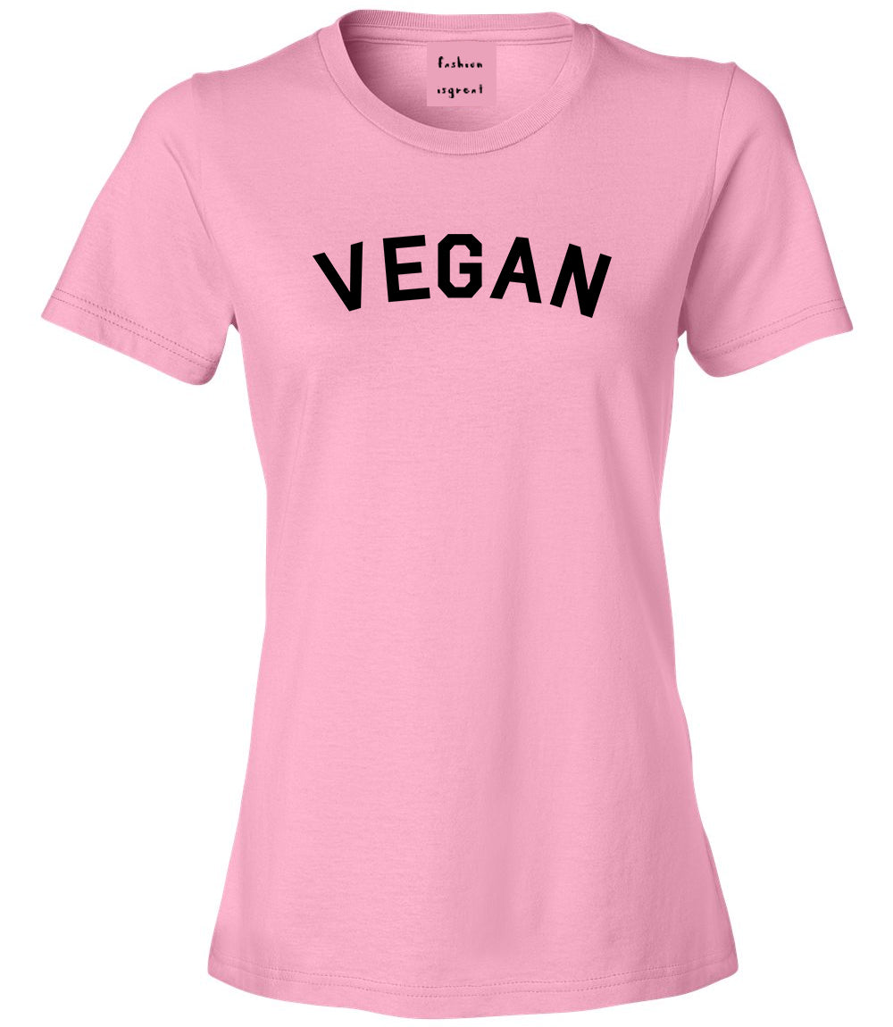 VEGAN Simple Vegetarian Pink T-Shirt