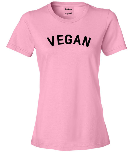 VEGAN Simple Vegetarian Pink T-Shirt