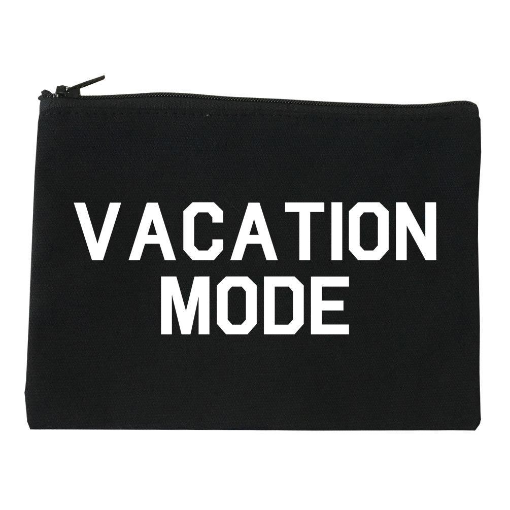 Vacation Mode Black Makeup Bag