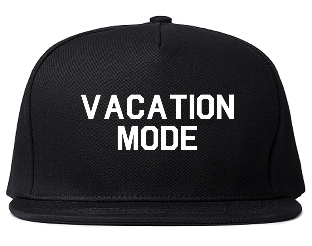 Vacation Mode Black Snapback Hat
